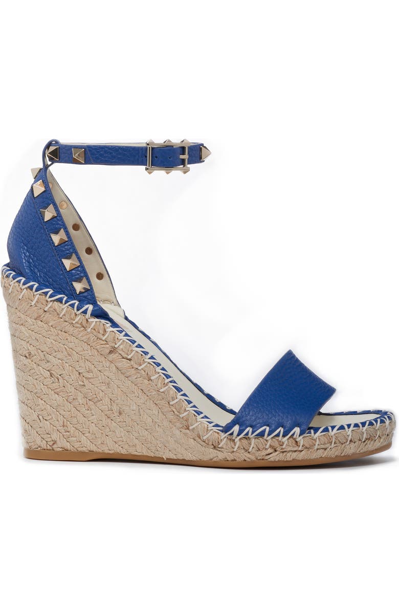 Valentino Garavani Rockstud Espadrille Wedge, Alternate, color,