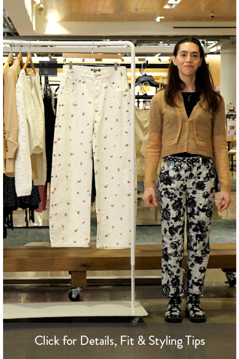 Sydnee Floral Straight Leg Jeans video