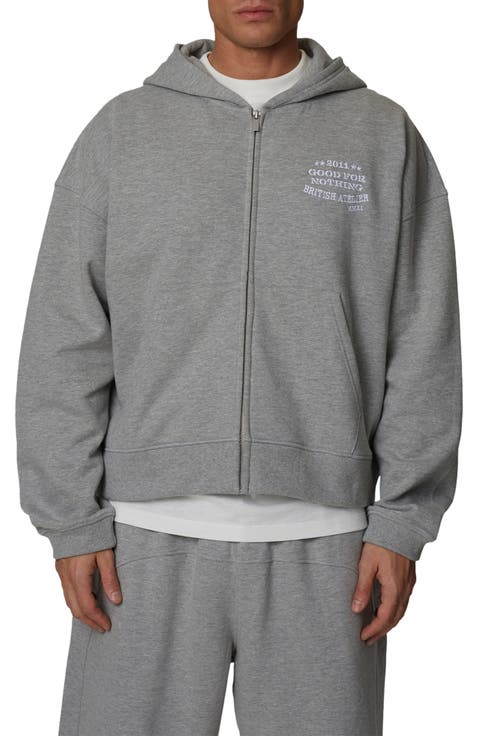 Boxy-Fit Zipped Icarus Hoodie