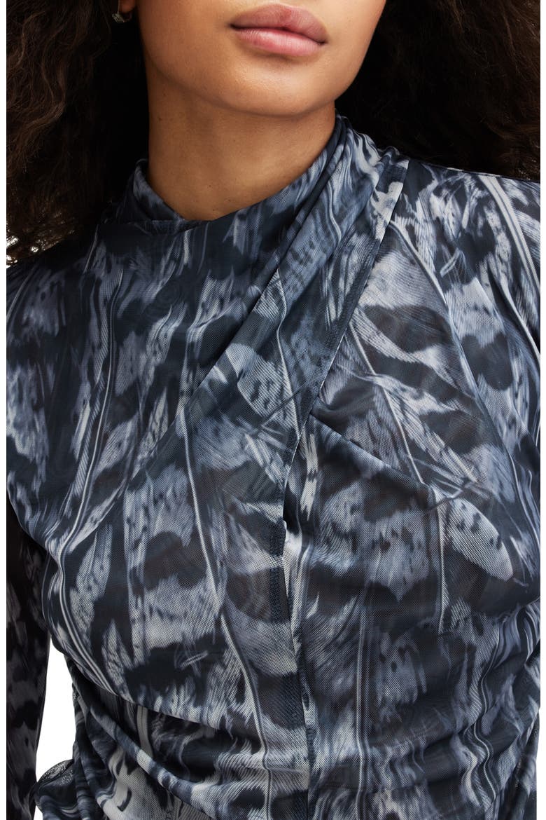 Tia Long Sleeve Mesh Top, Alternate, color, INEZ BLUE