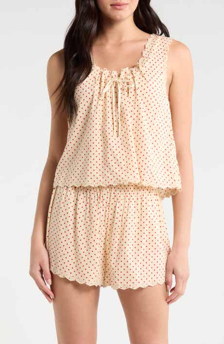 Hazel Eyelet Organic Cotton Blend Pajamas