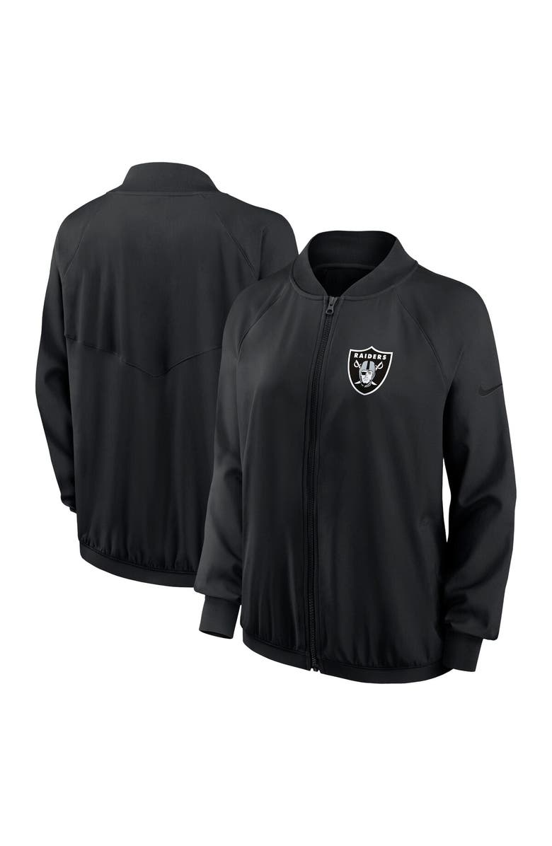 Nike Women's Nike Black Las Vegas Raiders Raglan Full-Zip Jacket, Main, color, 