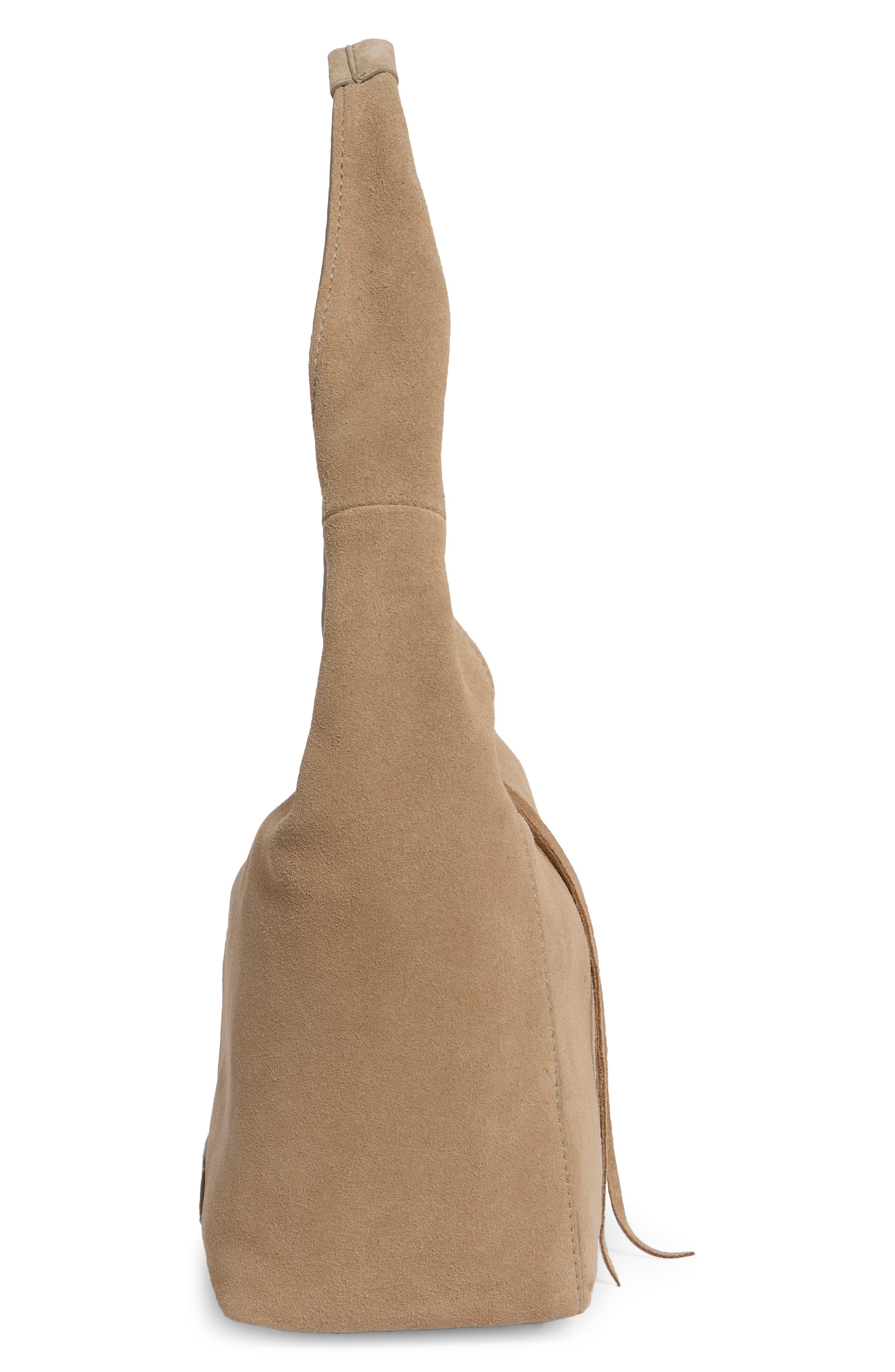 Clem Small Suede Shoulder Bag, Alternate, color, TUSCANY SOFT COW SUEDE LE
