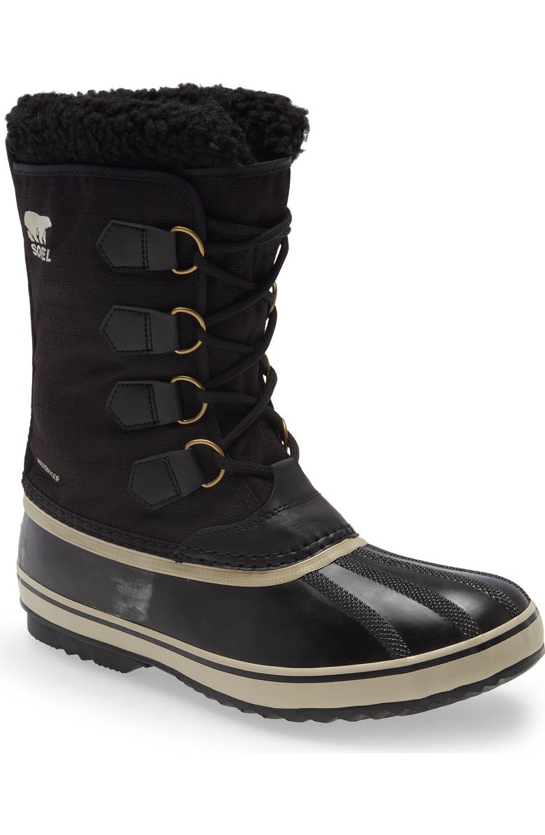 SOREL 1964 Pac Faux Shearling Trim Waterproof Snow Boot, Main, color,