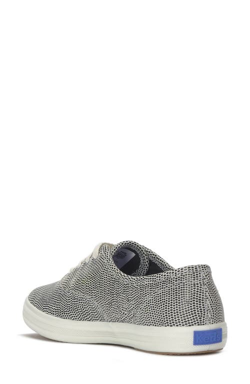 Keds Women's Champion Dalmata Leather Lace Up Leather Sneakers In Gray