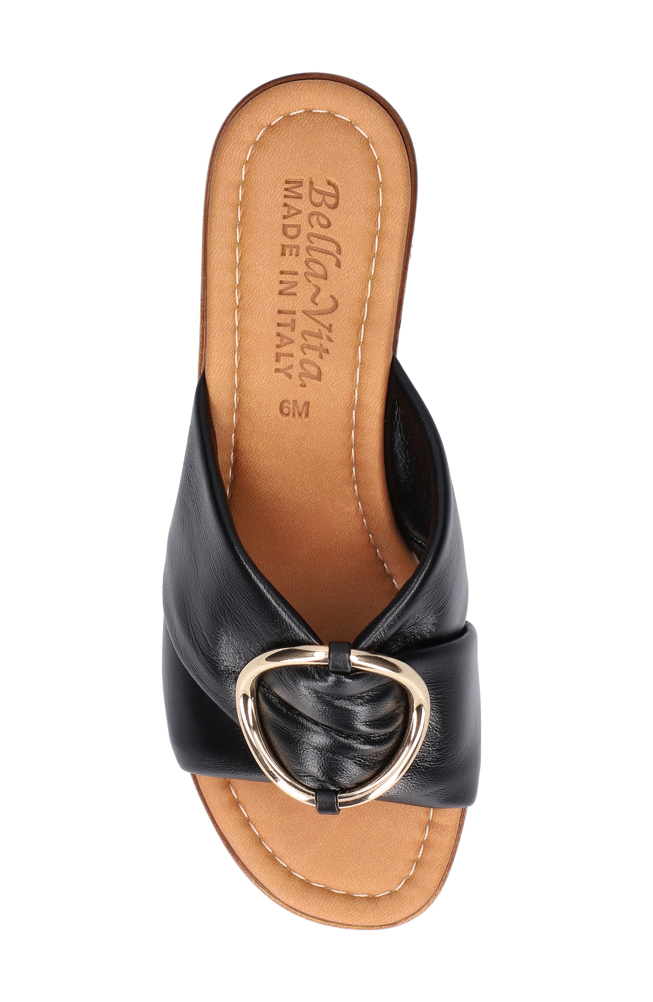 Bella Vita Buckle Slide Sandal, Alternate, color, 