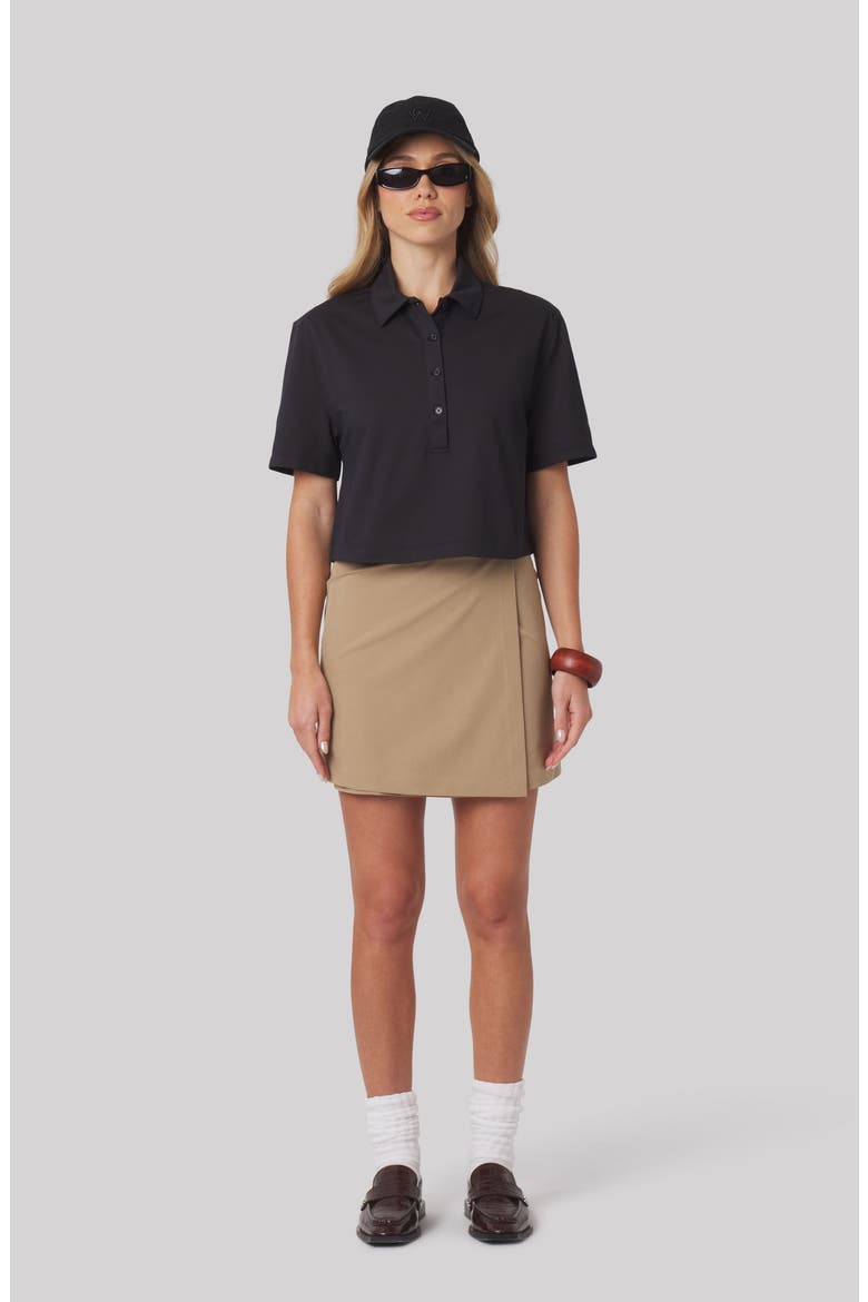 Morgan Athletic Polo, Alternate, color, BLACK