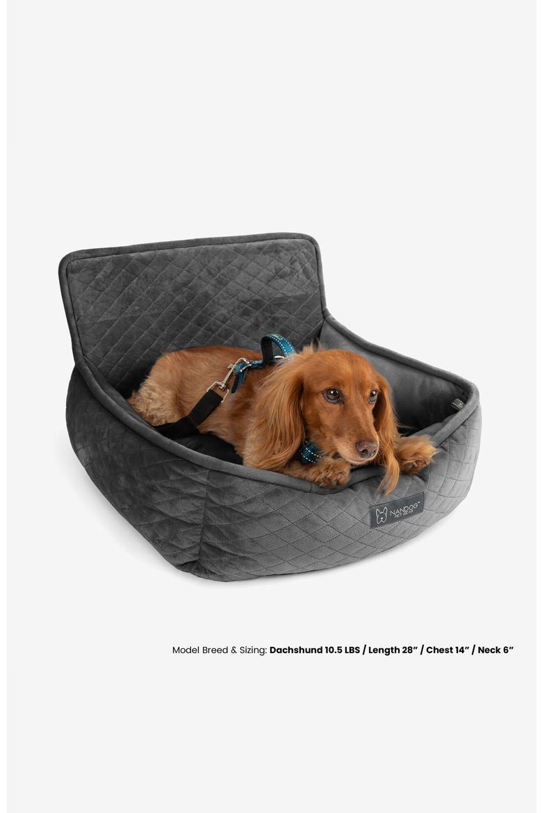Car Seat for Small/Medium Dogs, Alternate, color, Charcoal Gray