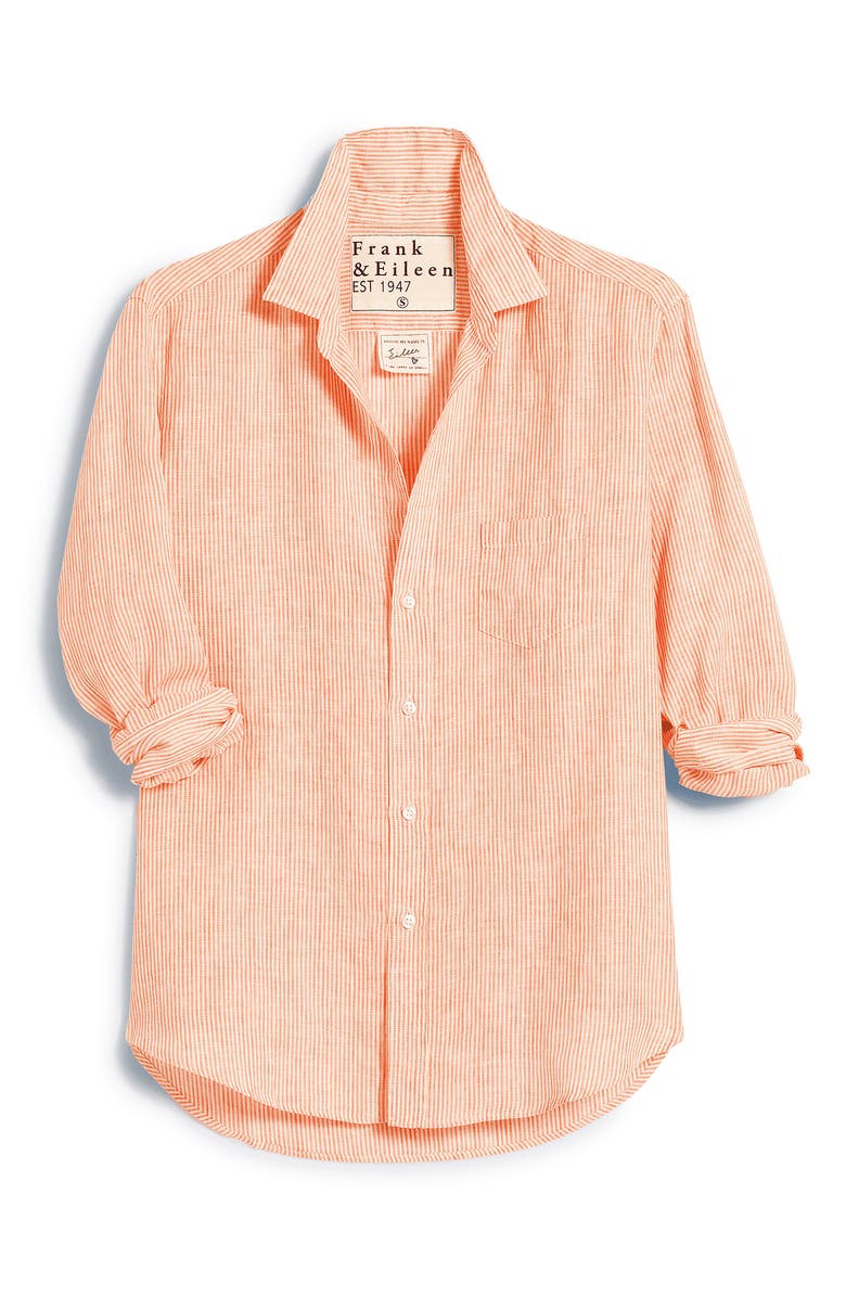 Frank & Eileen Eileen Stripe Relaxed Linen Button-Up Shirt