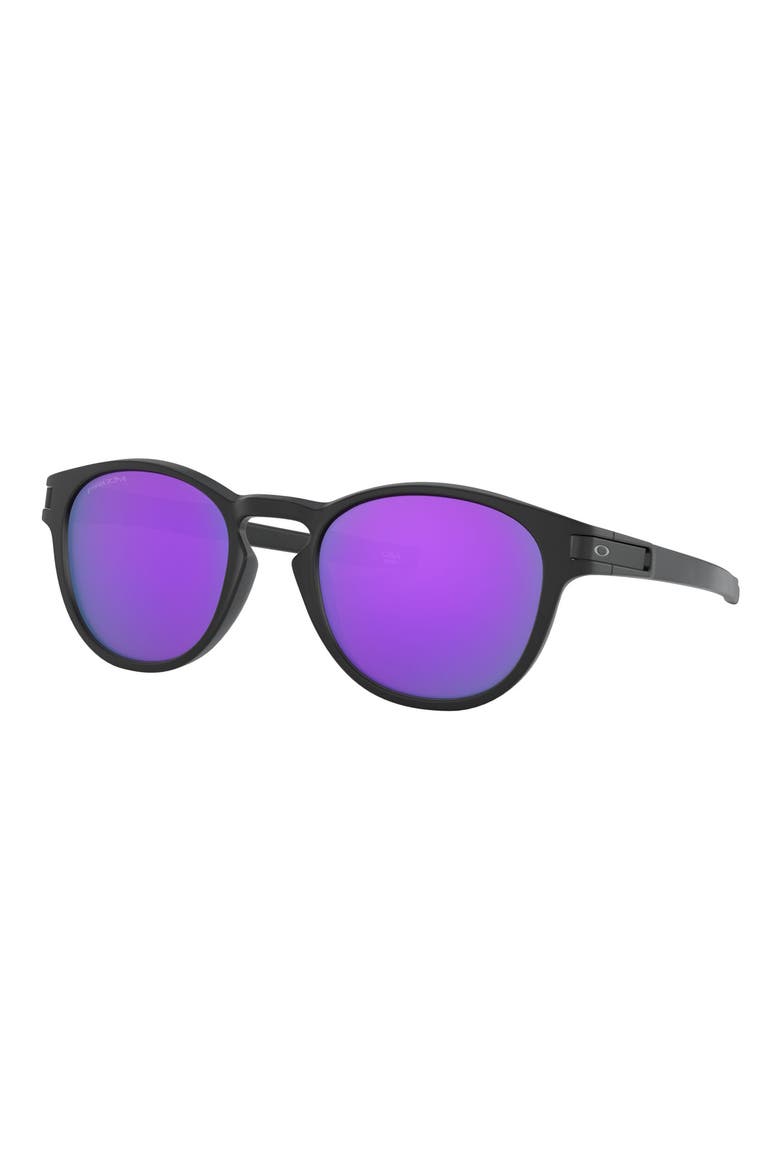 Latch™ 53mm Prizm™ Round Sunglasses, Alternate, color, MATTE BLACK