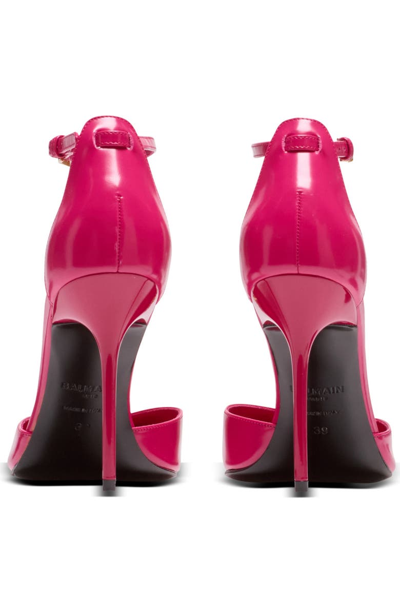 Balmain Sync patent leather stilettos, Alternate, color, Pink