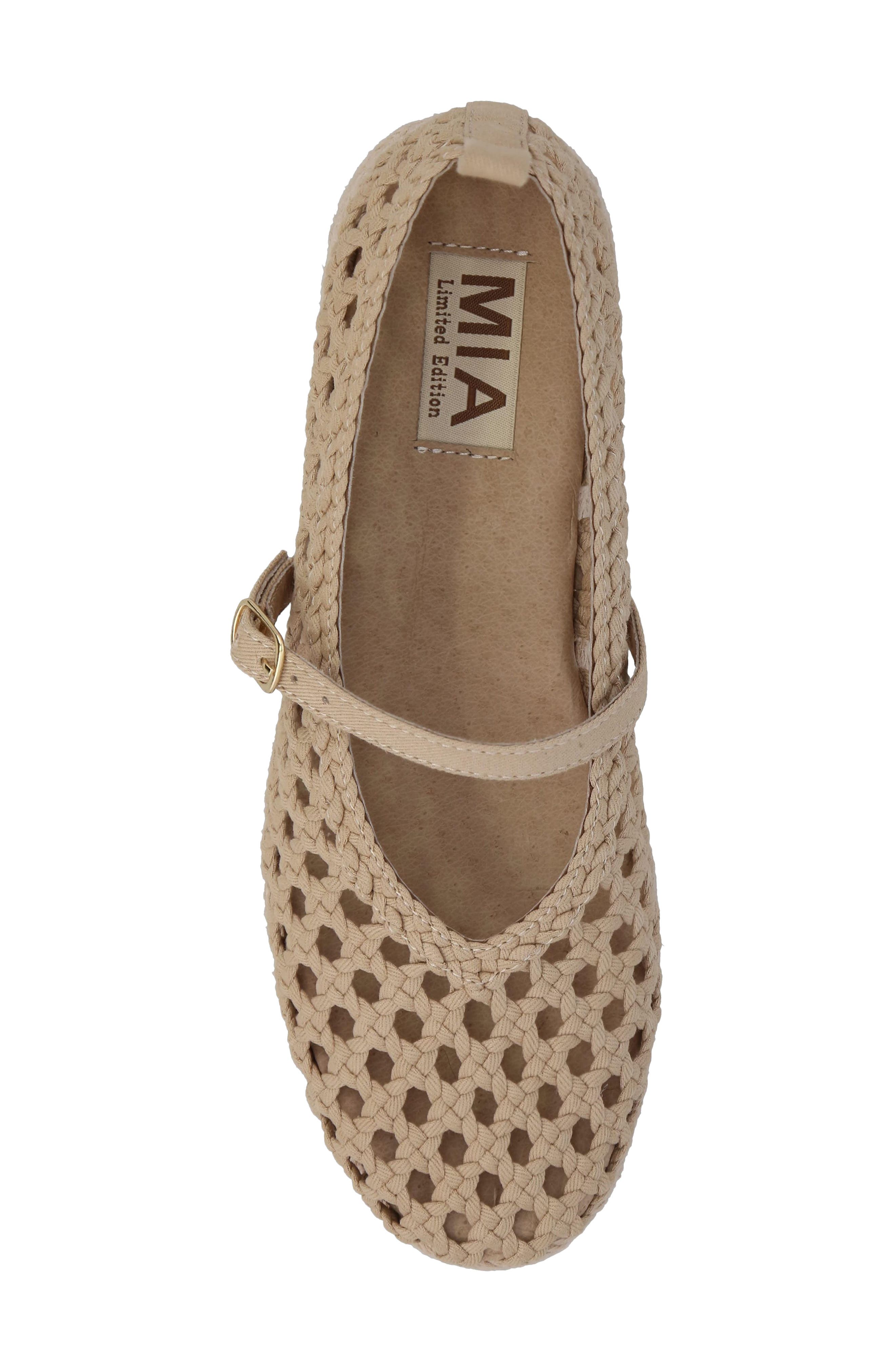 Ela Espadrille Platform Mary Jane, Alternate, color, NATURAL GR