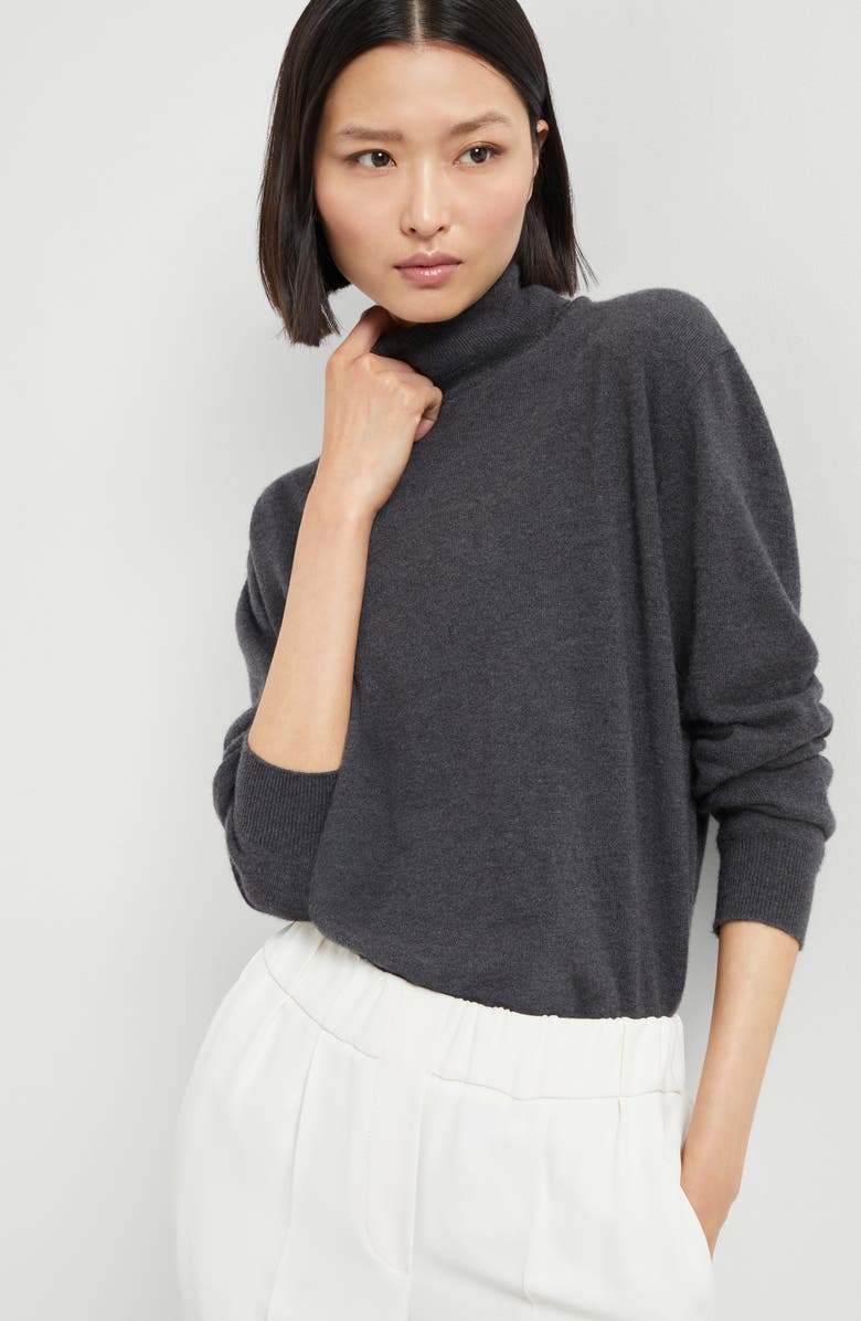 Brunello Cucinelli Turtleneck sweater, Alternate, color, Lignite Grey
