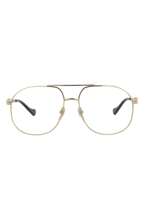 Novelty 56mm Aviator Optical Glasses