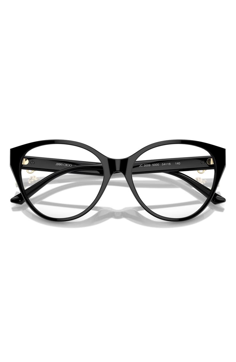 Jimmy Choo 54mm Phantos Optical Glasses, Alternate, color, Black / Demo Lens