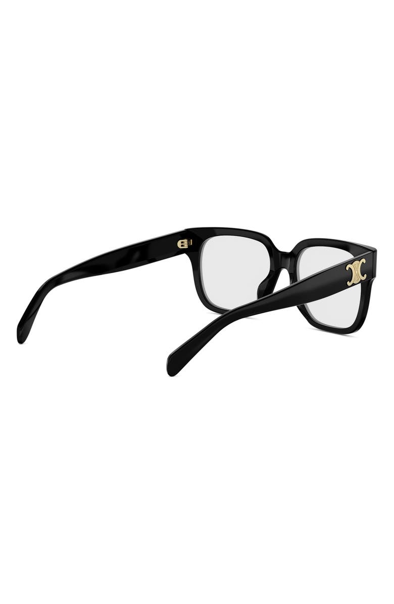 CELINE Triomphe 54mm Square Reading Glasses, Alternate, color,