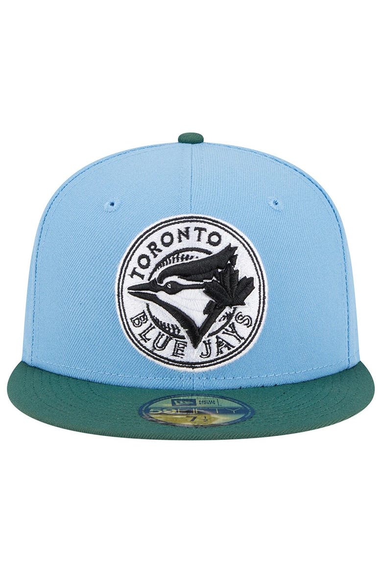 Men's New Era  Sky Blue/Cilantro Toronto Blue Jays 40th Season Anniversary 59FIFTY Fitted Hat, Alternate, color, Light Blue