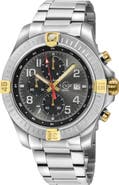 GEVRIL T38 Chronograph Swiss Quartz Bracelet Watch, 45mm