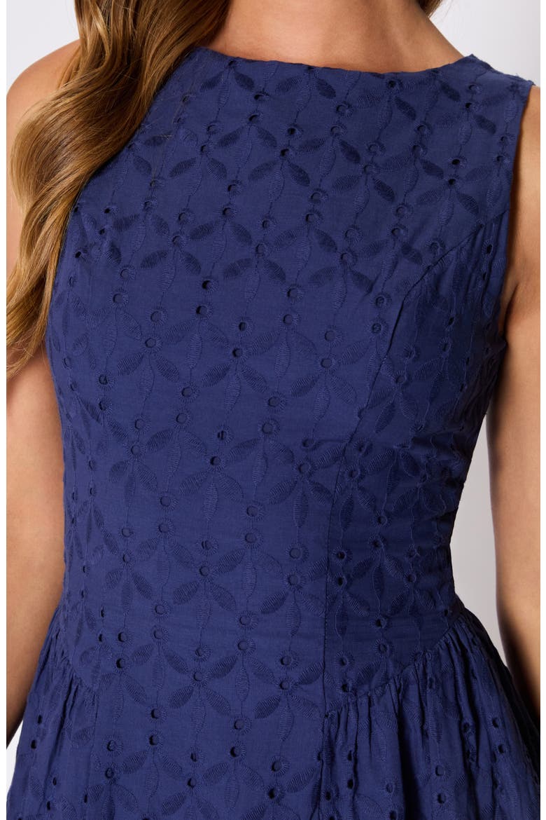 Paige Eyelet Minidress (Nordstrom Exclusive), Alternate, color, NAVY