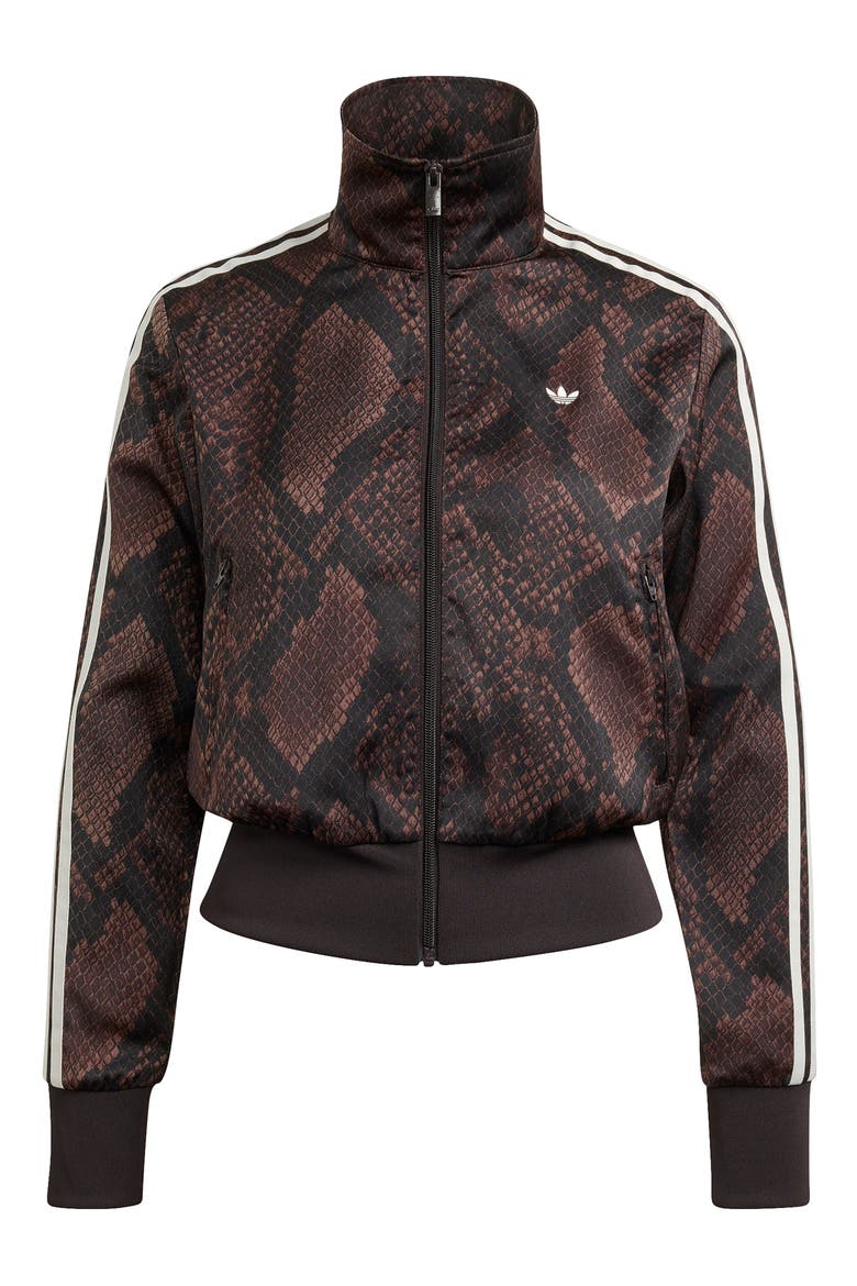 Snakeskin Print Track Jacket, Alternate, color, EARTH STRATA/ AURORA COFFEE