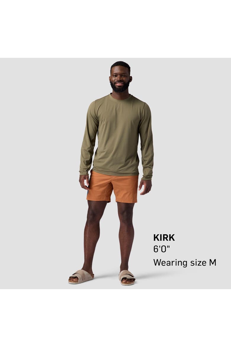 Tahoe Sun Long-Sleeve Crew Shirt - Men's, Alternate, color, Kalamata