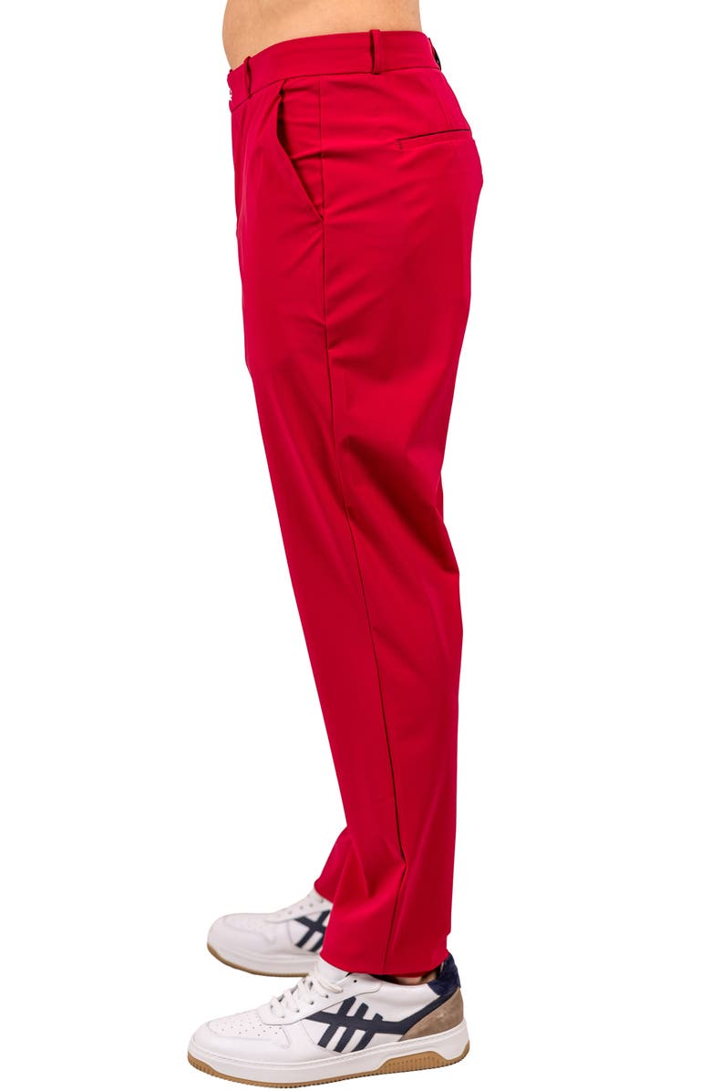 Maceoo Workout Stretch Straight Leg Pants, Alternate, color, Red