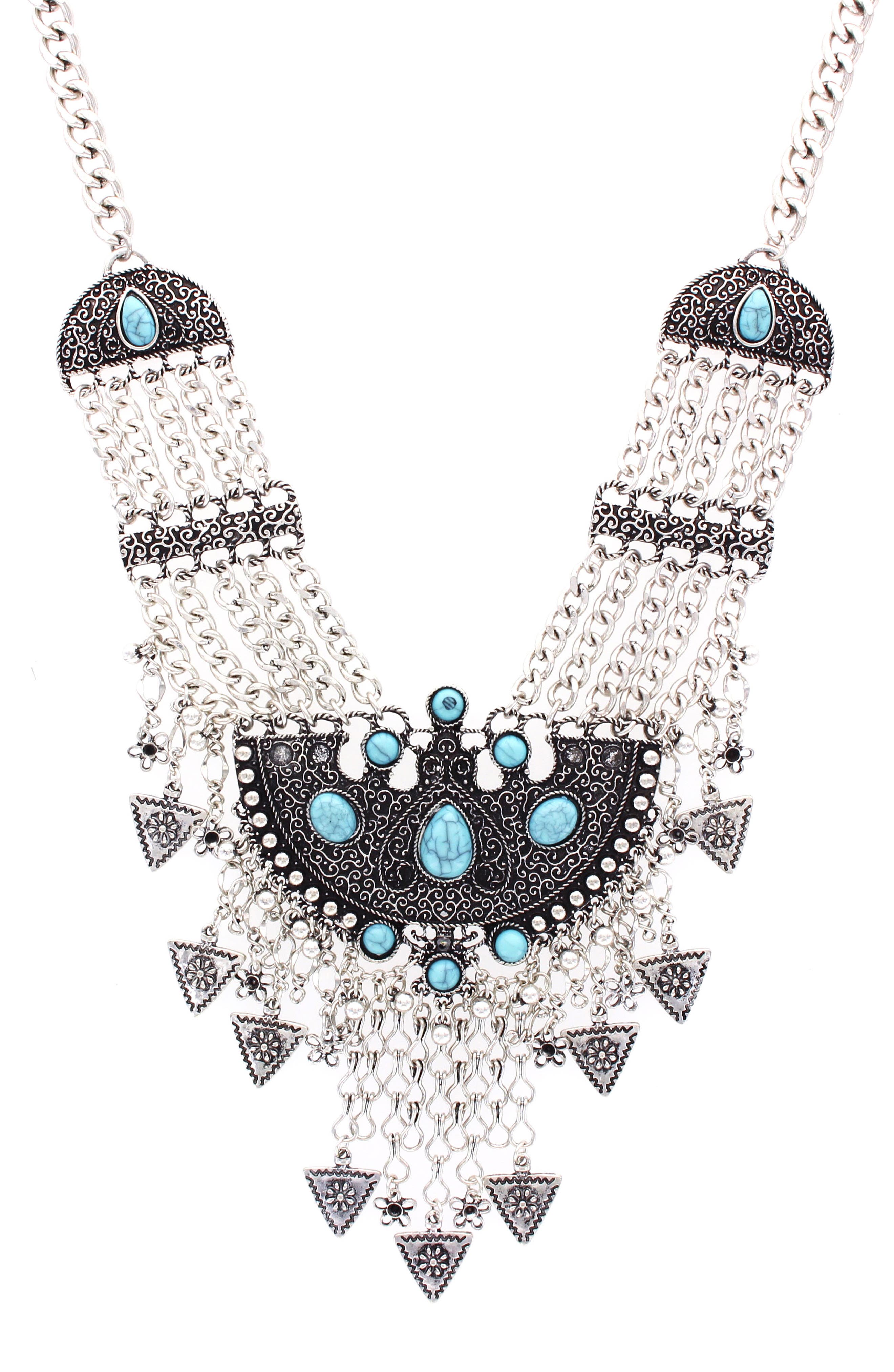 OLIVIA WELLES Arrow Statement Necklace