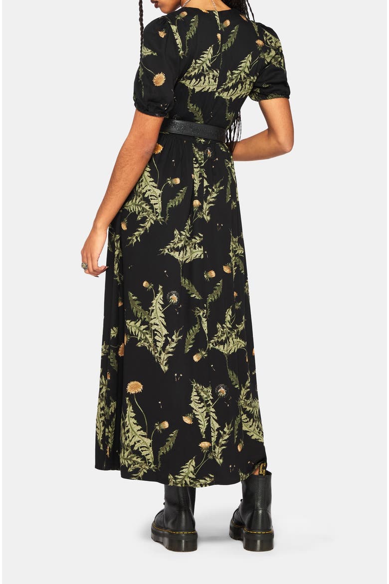 Cimora Puff Sleeve Maxi Dress, Alternate, color, Black