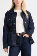 Treasure & Bond Cinched Waist Denim Jacket