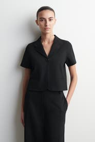 COS Twill-jersey Short-sleeved Blazer