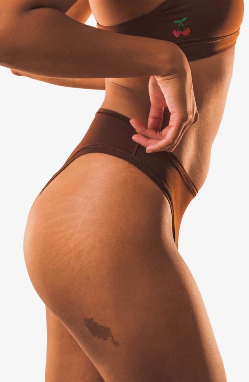Cheeky Cherry 2-pack Leakproof Everyday Liner Ultra Smooth Very Cheeky Brief In Sienna/java