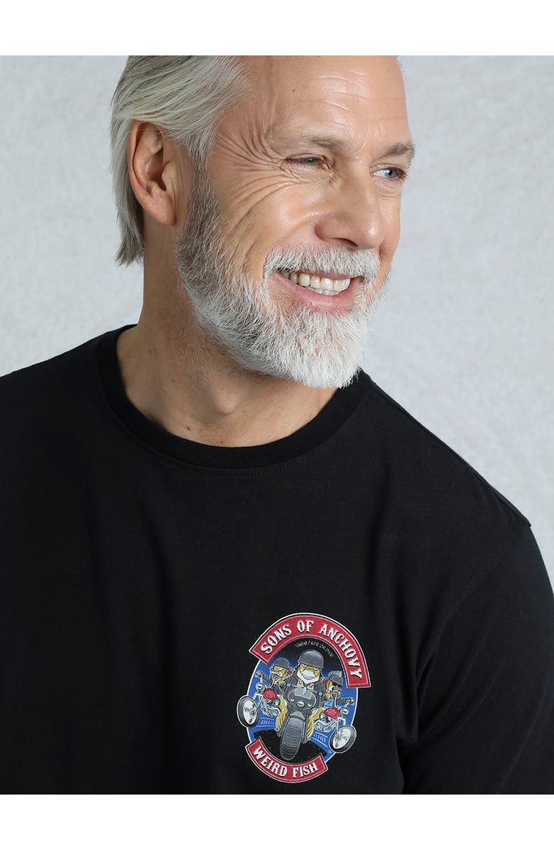 Weird Fish Sons Of Anchovy Artist T-Shirt, Alternate, color, Black