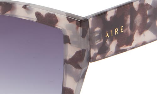 Aire Haedus 53mm Gradient Square Sunglasses In Charcoal Tort/smoke Grad
