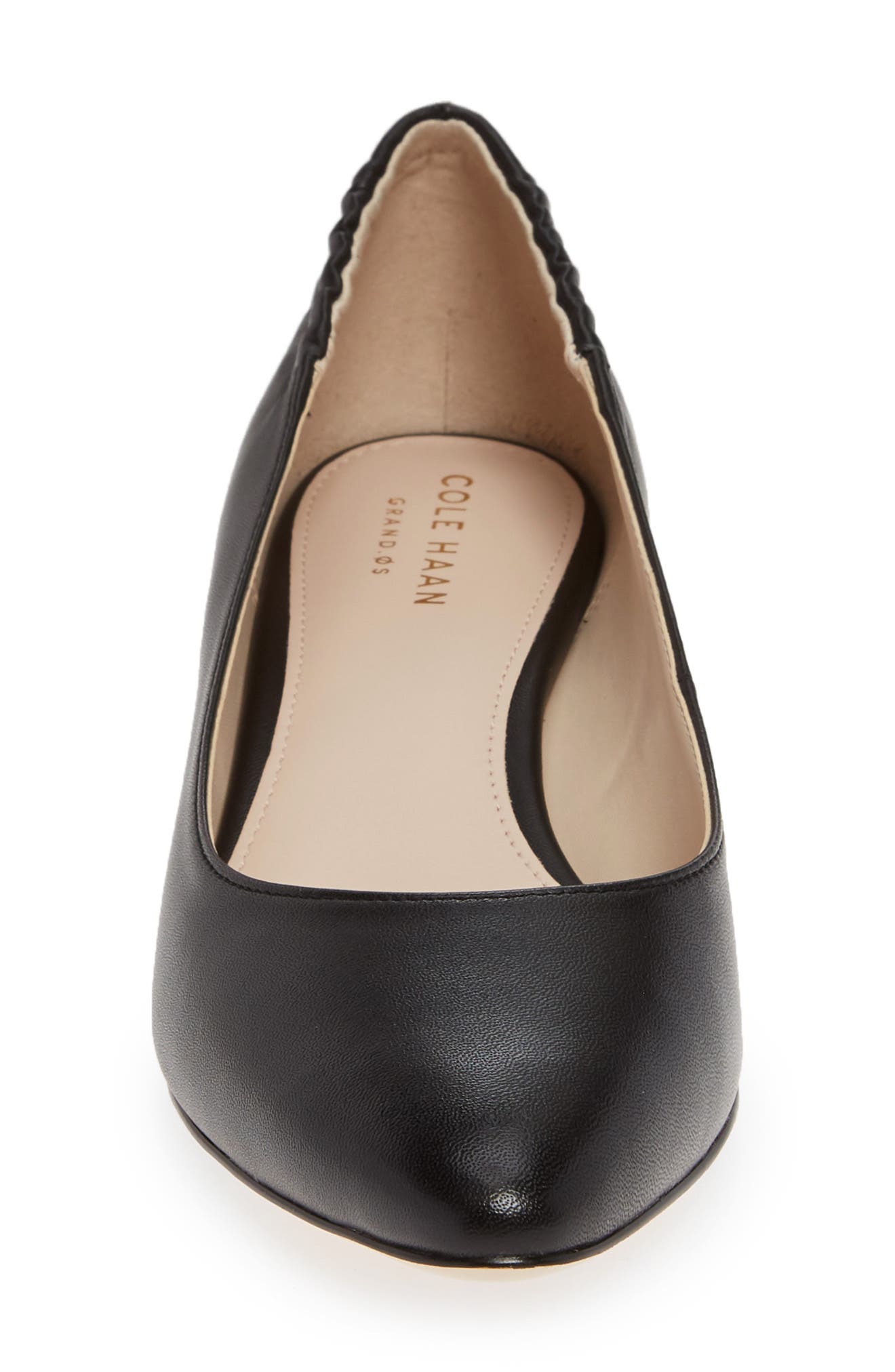 Kathryn Wedge Pump, Alternate, color, BLACK LEATHER