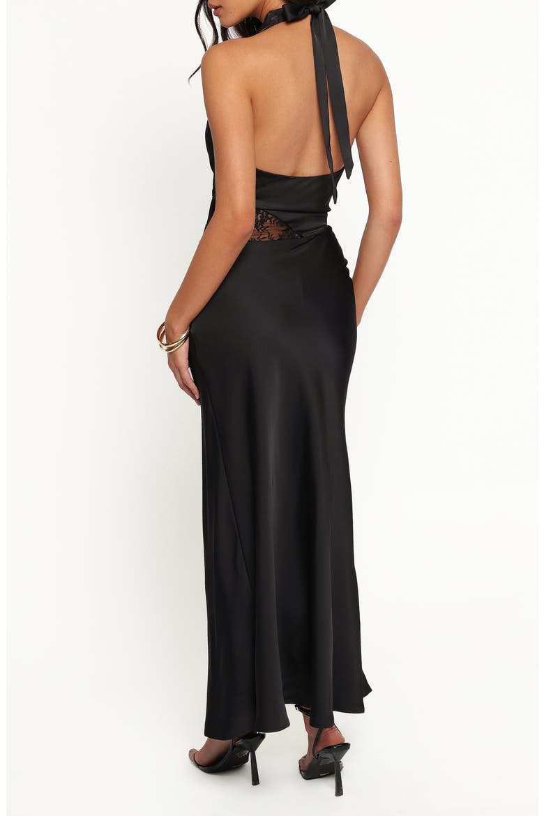 Jameela Halter-Neck Maxidress, Alternate, color, BLACK