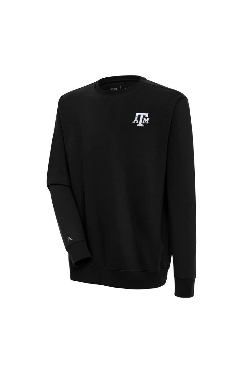 ANTIGUA Men's Antigua  Black Texas A&M Aggies Victory Pullover Sweatshirt, Main, color, 