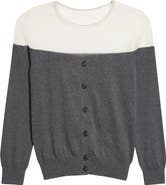 MM6 Maison Margiela Sheer Yoke Cotton & Nylon Cardigan