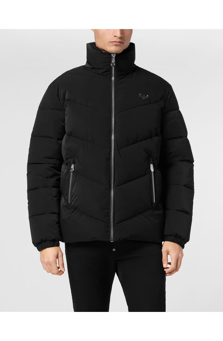 PHILIPP PLEIN Padded Nylon Jacket Men, Main, color, Black
