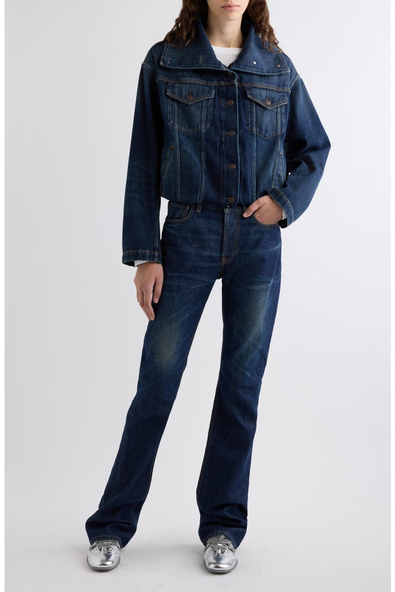 Orim Yoyogini Denim Jacket, Alternate, color, DARK BLUE