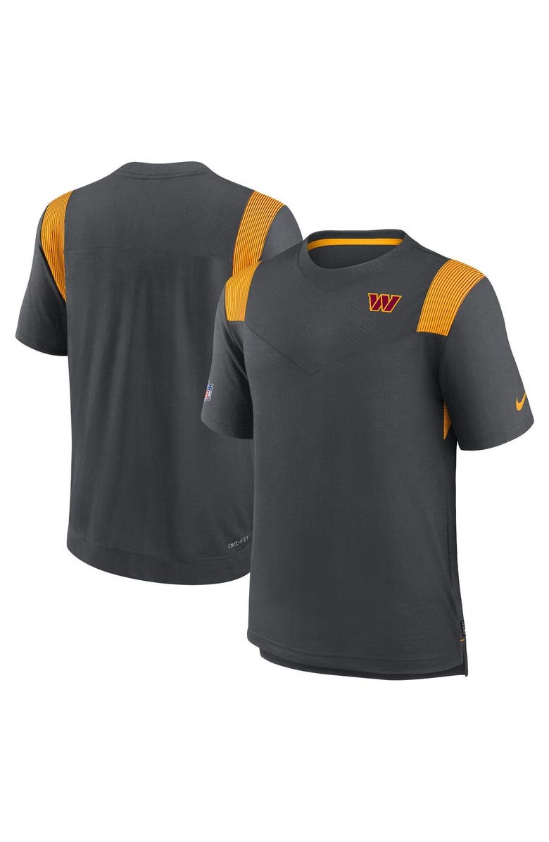Nike Men's Nike Charcoal Washington Commanders Sideline Tonal Logo Performance Player T-Shirt, Main, color, Charcoal