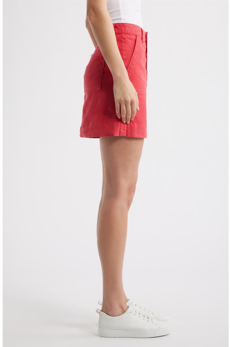 Jameson Utility Miniskirt, Alternate, color, WASHED RED