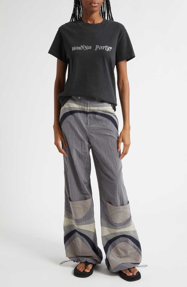 ERL Gender Inclusive Nylon Rave Pants, Alternate, color, Grey