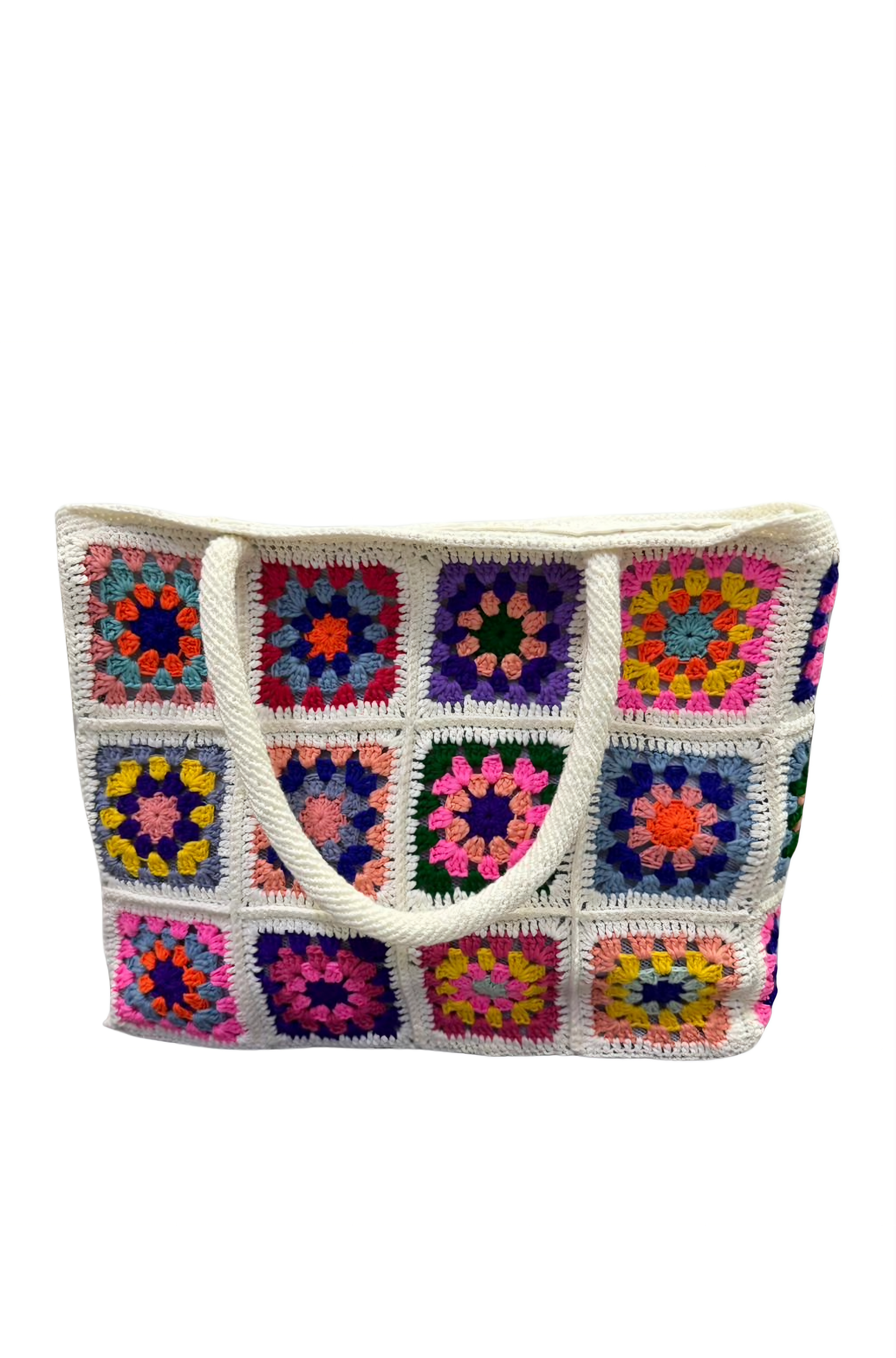 Solomon & Sage Classic Handmade Shoulder Crochet Bag, Alternate, color, Multi Color