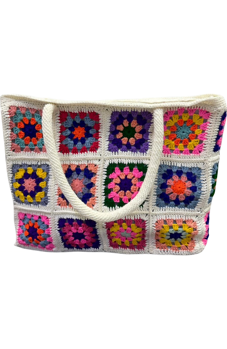 Solomon & Sage Classic Handmade Shoulder Crochet Bag, Alternate, color, Multi Color