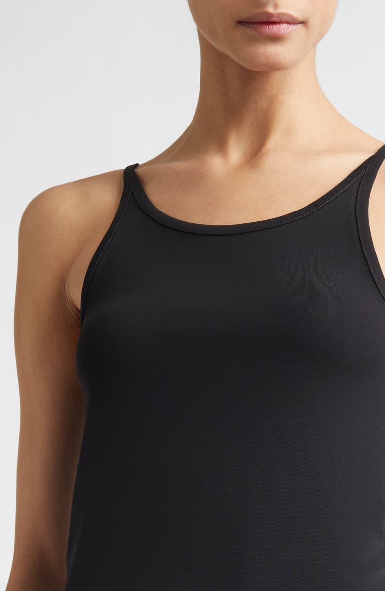 TOTEME Fluid Jersey Slip Dress, Alternate, color, Black