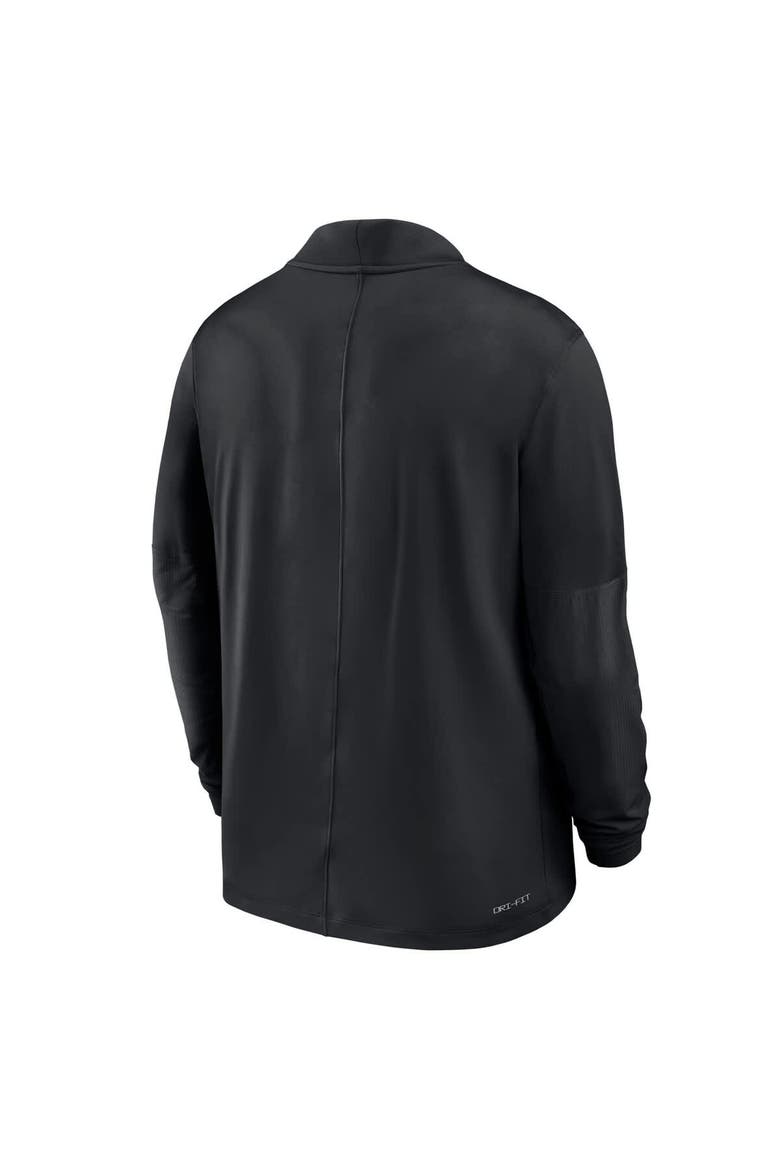 Men's Nike  Black Oregon State Beavers Dri-FIT Half-Zip Pullover, Alternate, color, Black