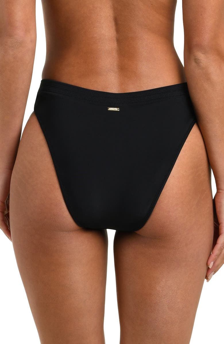 L
AGENCE Ashleigh V-Cut High Leg Bikini Bottoms, Alternate, color,