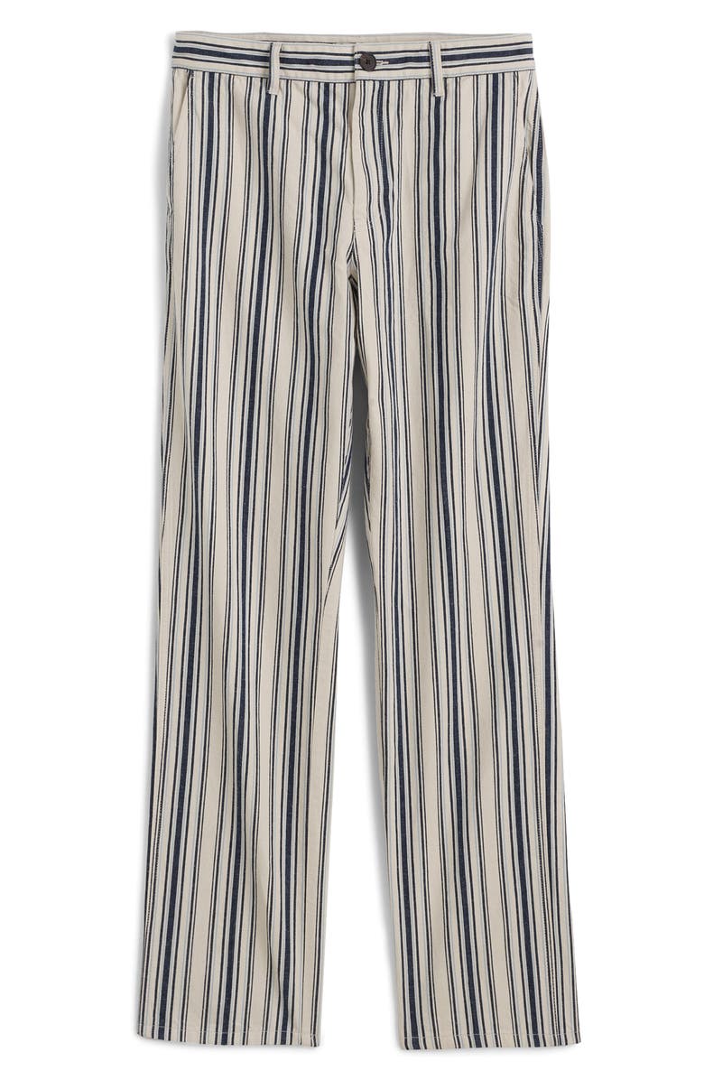 Madewell The Dean Stripe Easy Straight Leg Cotton & Linen Pants, Alternate, color, 