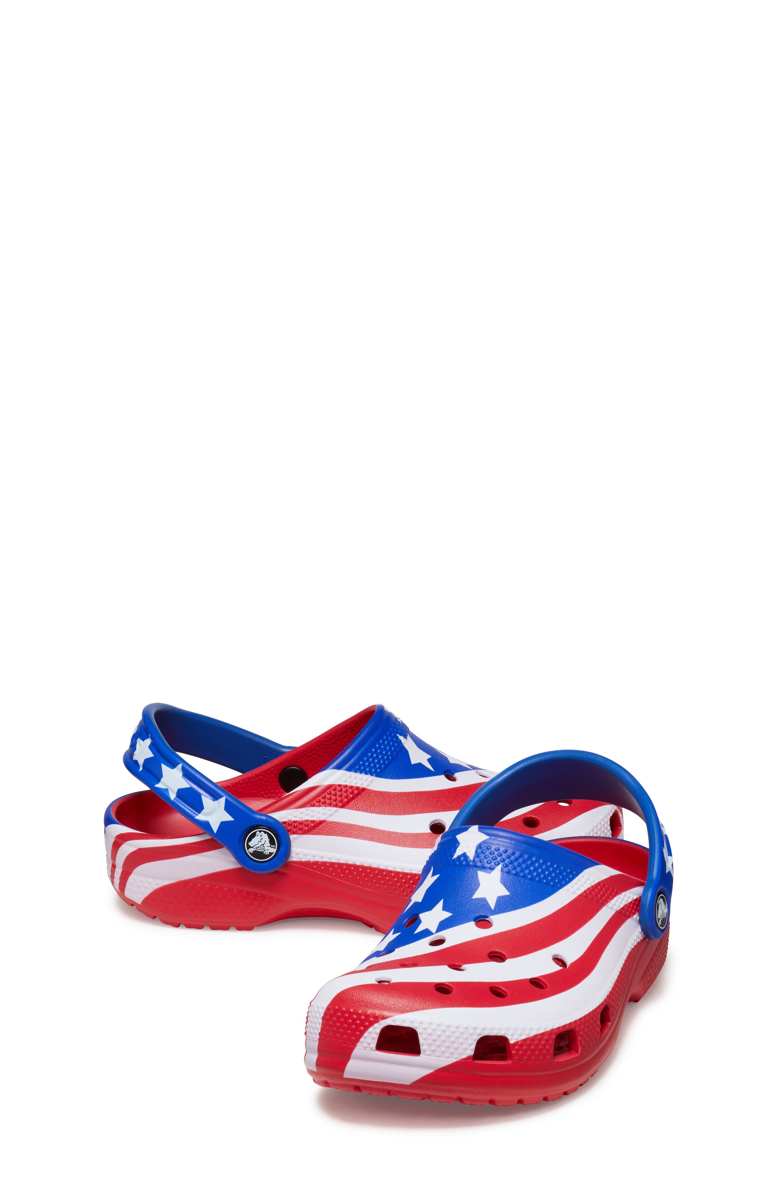 CROCS Kids' Classic American Flag Clog, Alternate, color, Mlt