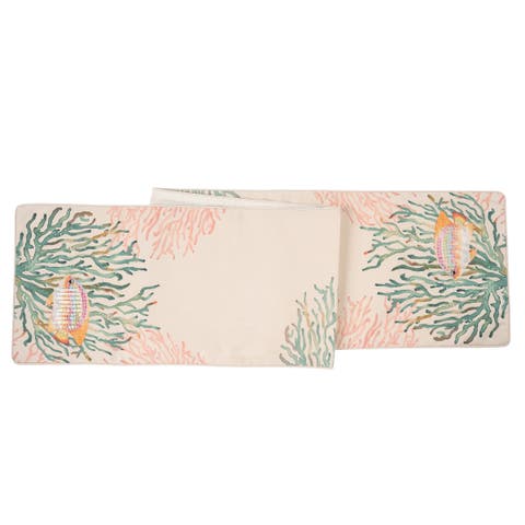 Oceanaire Coral Dining Table Runner